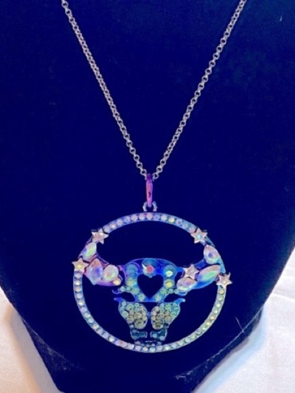 Betsey Johnson Taurus Pendant Necklace